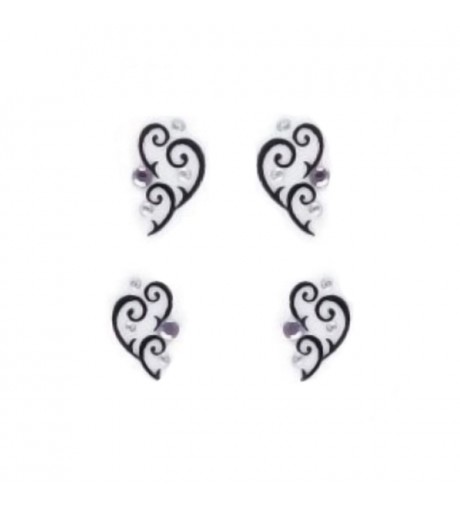Nail Art Sticker Lilac - Stone Ornament