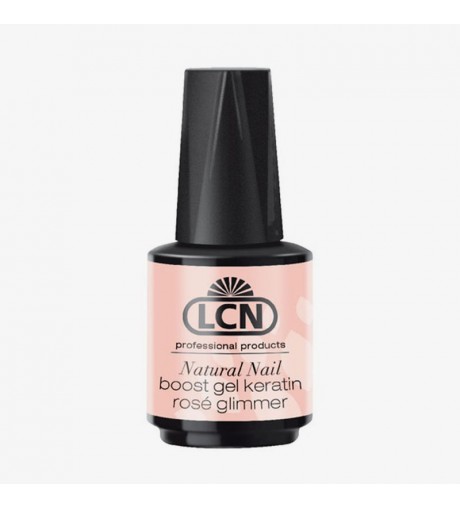 Natural Nail Boost Gel Keratin10 ml, rosè glimmer + hyaluron