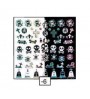 Nail Art Sticker Black e White - Skull and crossbones
