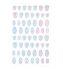 Glass Piece Sticker - oval gem design