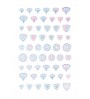 Glass Piece Sticker - diamond gem design