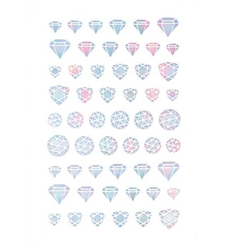 Glass Piece Sticker - diamond gem design