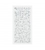 Mosaic Nail Design Sticker - silver