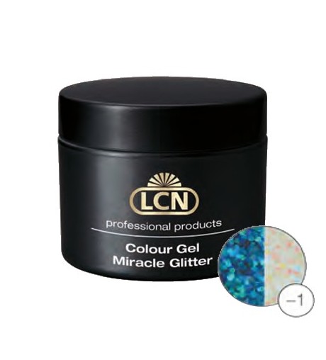 Colour Gel Miracle Glitter 5 ml - Tourquoise glitter