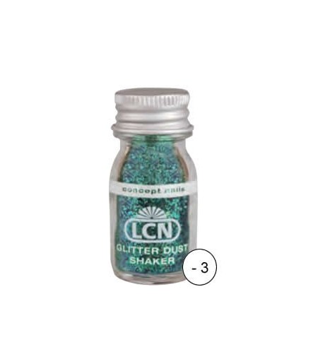 Glitter Dust Shaker - green multi