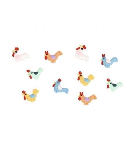 3D Nail art - gallina