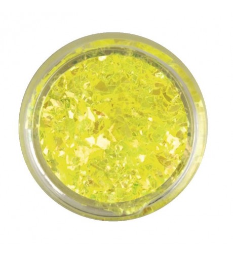 Nail art Crushed glitter - Neon Yellow