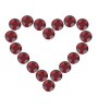 Strass 50 pz. - red mini