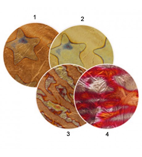 Metallic Sheet - bronze fancy designs