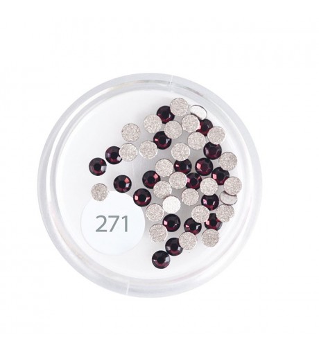 Strass 50 pz. - bordeaux large