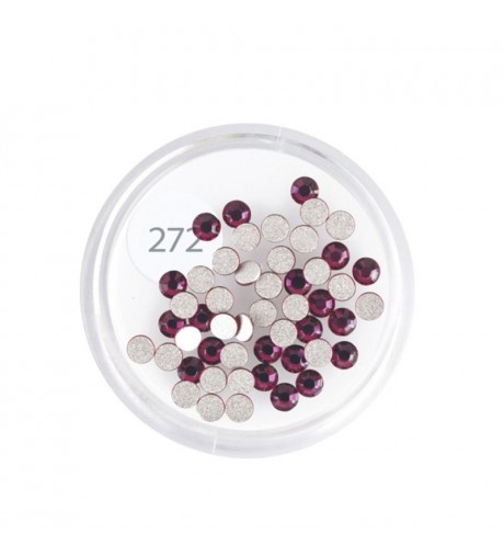 Strass 50 pz. - dark fuchsia large