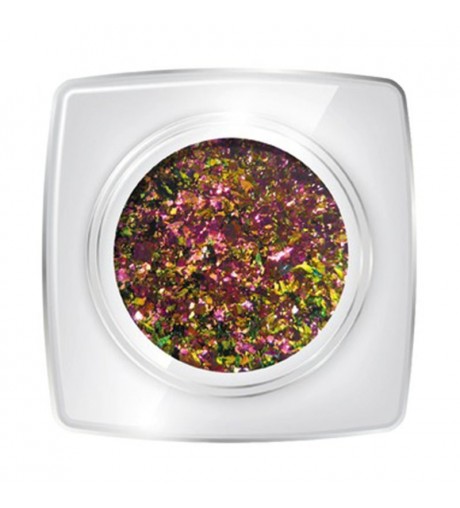 Chameleon Flakes - flipflop pink & green